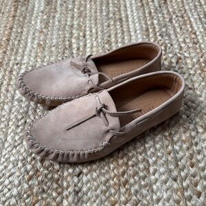 Adelante 10.5 Mens Tan Moccasin House Slipper Shoes Loafer Leather